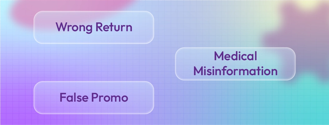 Risks of AI chatbots providing incorrect or misleading information