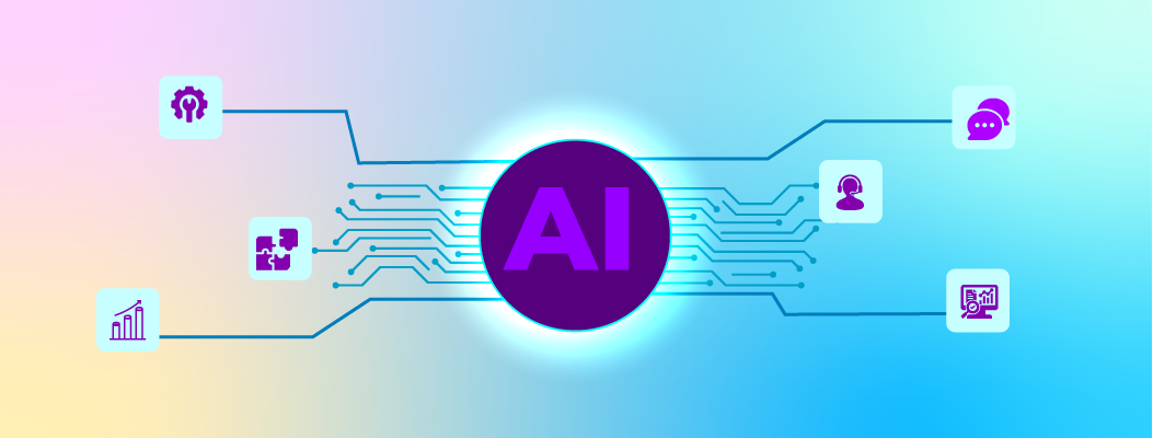 AI-powered chat automating repetitive tasks while allowing human intervention and follow-ups.