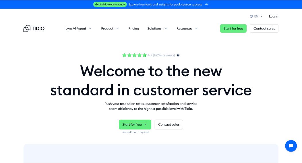List of top AI chatbots for live chat integration, including Tidio, Intercom, ChatBoq, Drift, Zendesk Chat, and Freshchat.