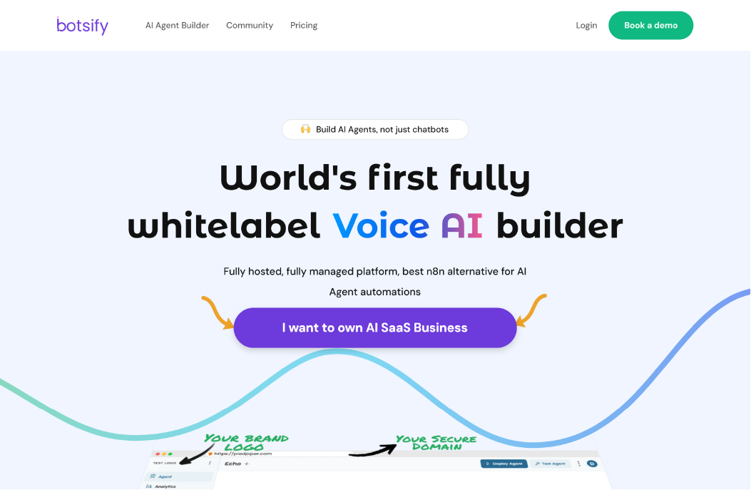 Botsify allows businesses to create AI-driven chatbots for multiple messaging platforms with natural language processing for better conversations.