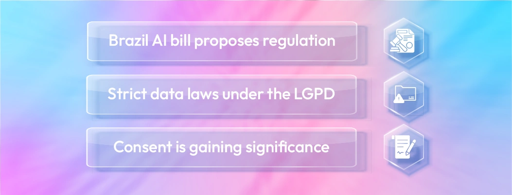 Brazil AI Bill and LGPD regulating chatbot data privacy, bias, and user consent