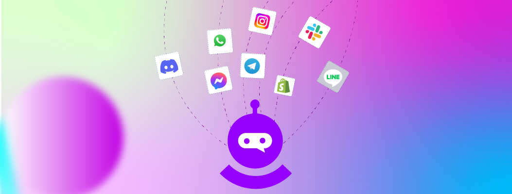 CRM-integrated chatbot syncing contacts, chat histories, and routing conversations to agents.