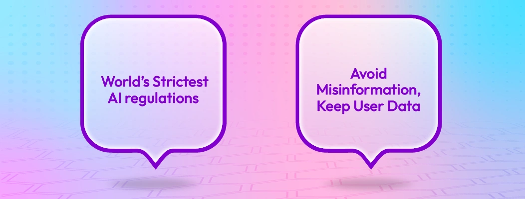 China’s strict AI regulations including Generative AI Provisions for secure chatbot deployment