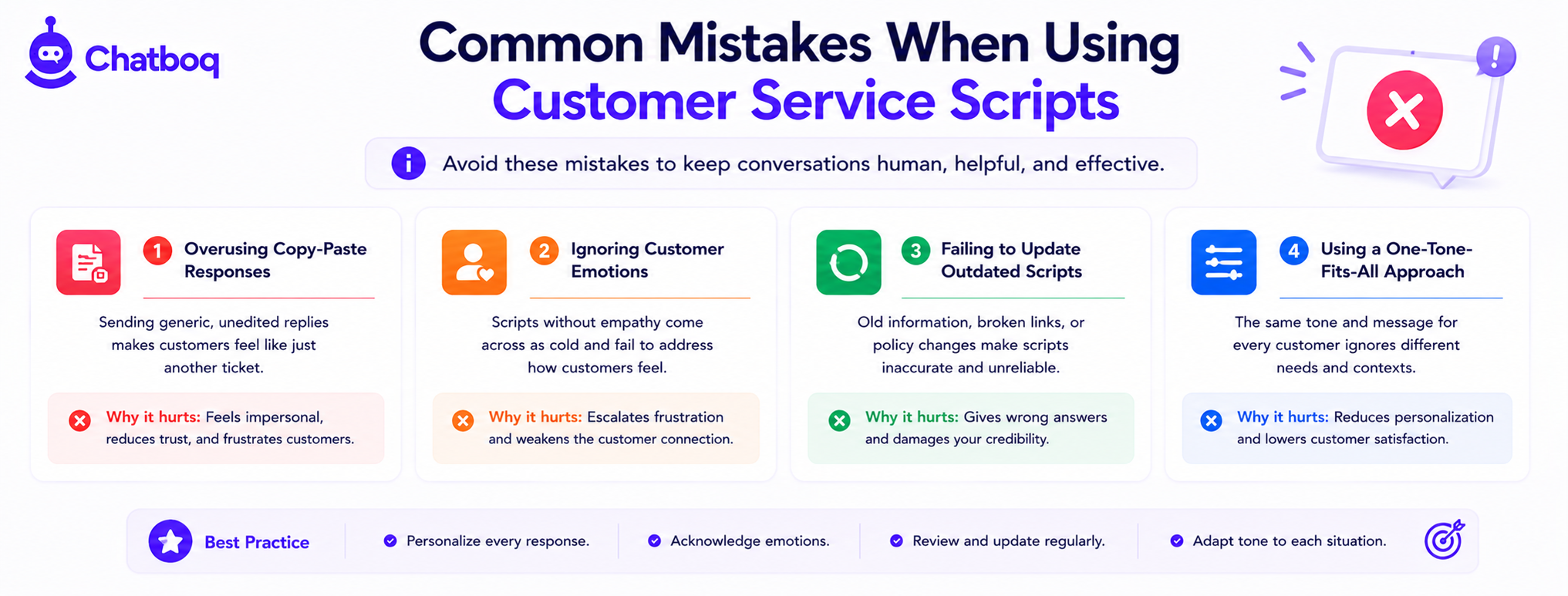 Common Mistakes When Using Customer Service Scripts
