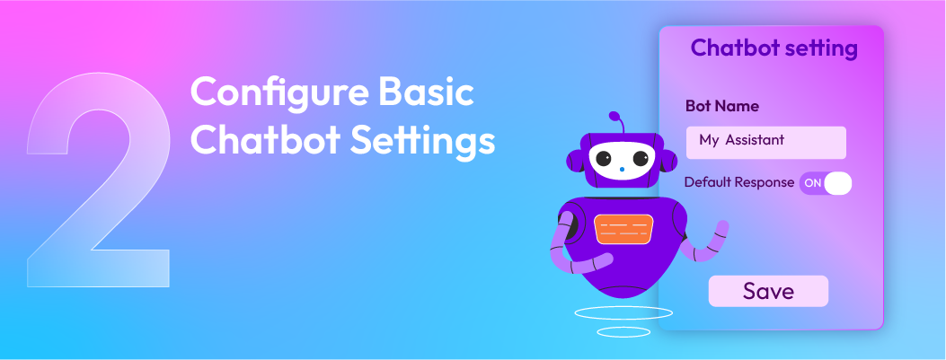 How to configure basic settings when setting up Poly AI chatbot options.