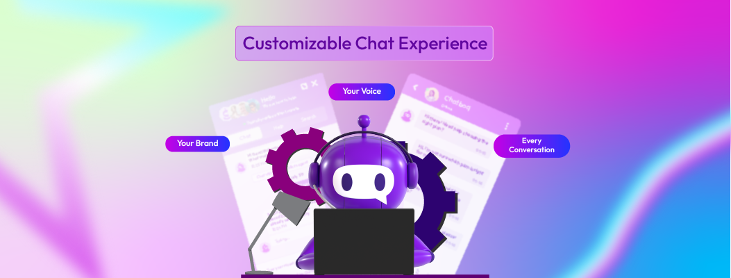 White-label chatbot and live chat platform supporting logos, agent avatars, and multi-language.
