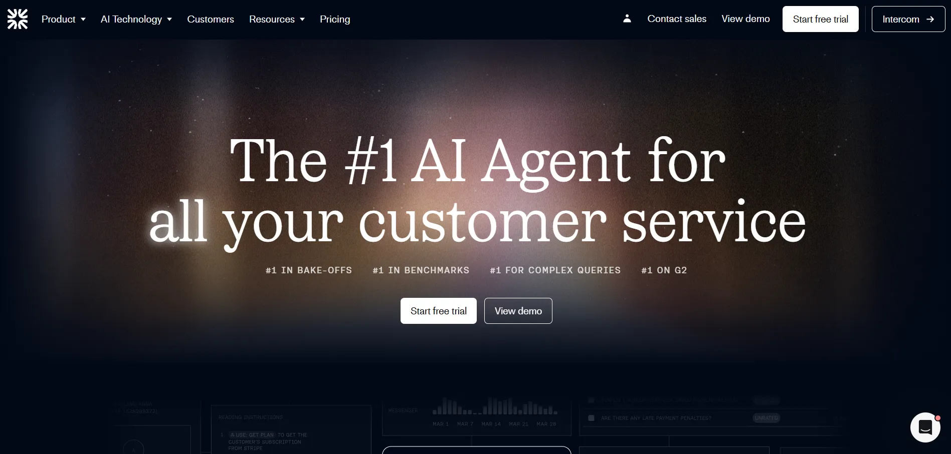 Illustration showing Fin by Intercom enabling businesses to automate customer support with AI-powered responses, resolve queries instantly, and enhance customer experience through intelligent conversational support.