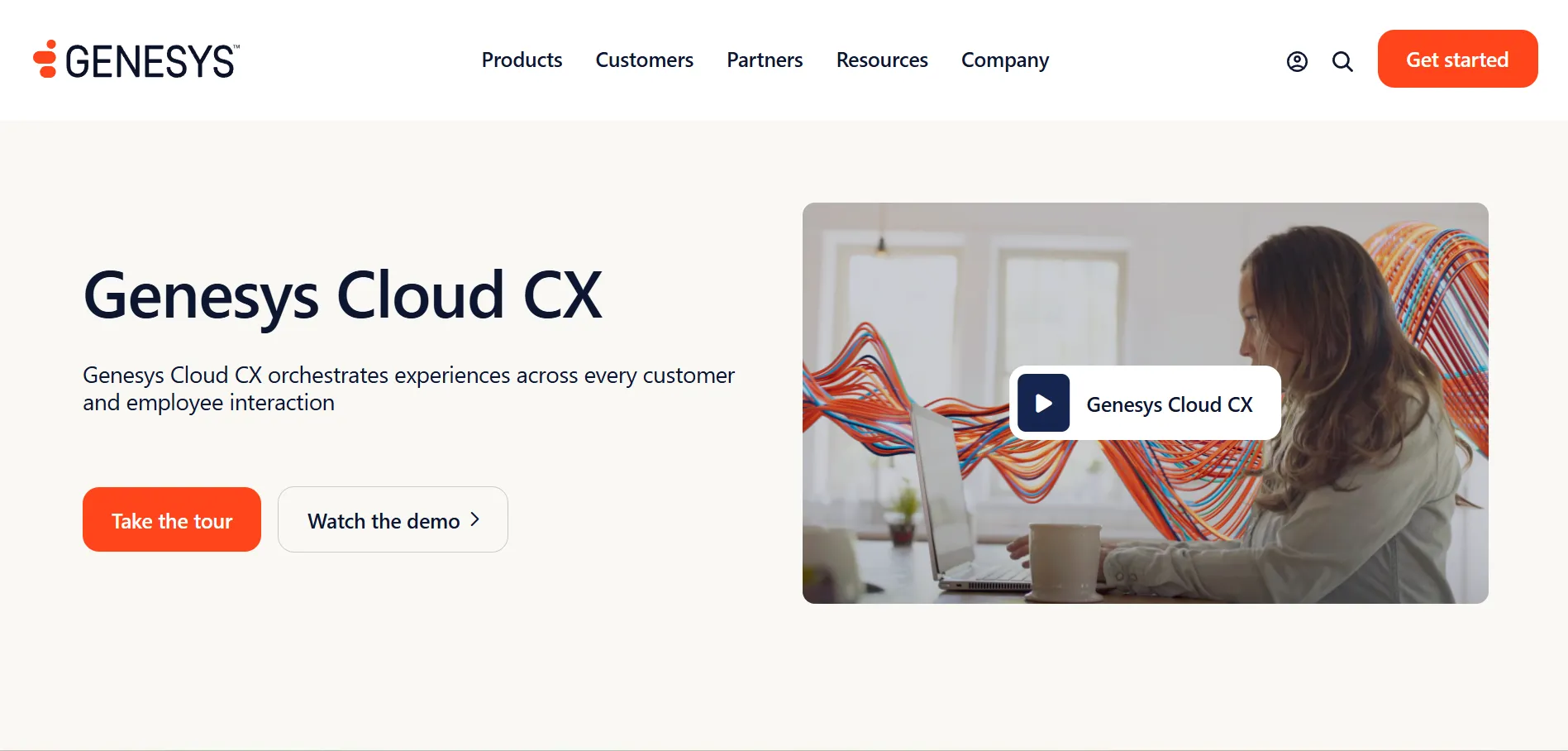 Illustration showing Genesys Cloud CX platform helping businesses manage contact center operations, customer interactions, and omnichannel support.