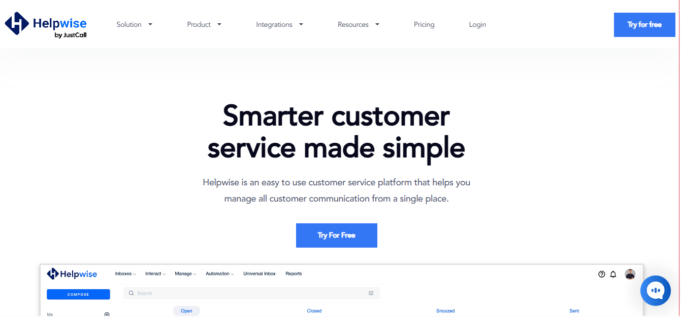 Helpwise shared inbox software dashboard for team email collaboration and support ticket management