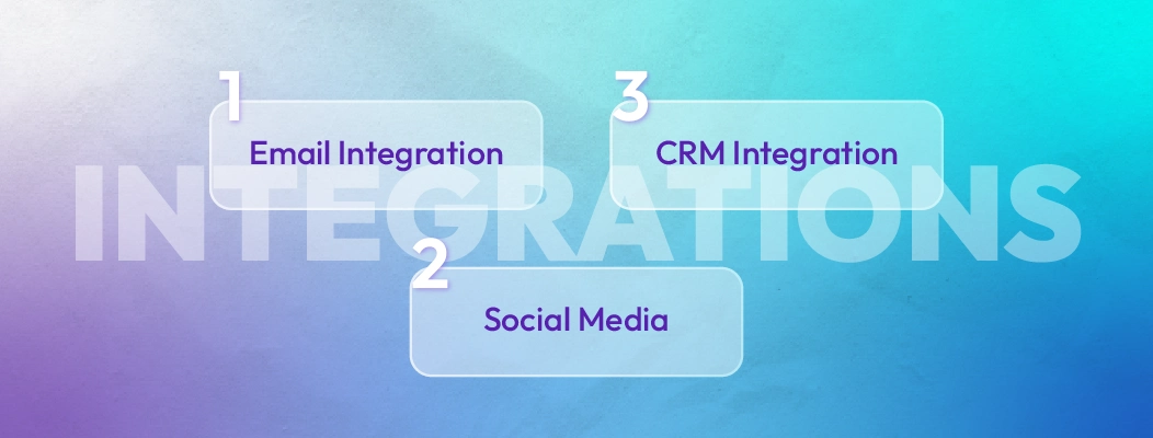 Integrating your live chat widget with CRM, email, and social media tools.