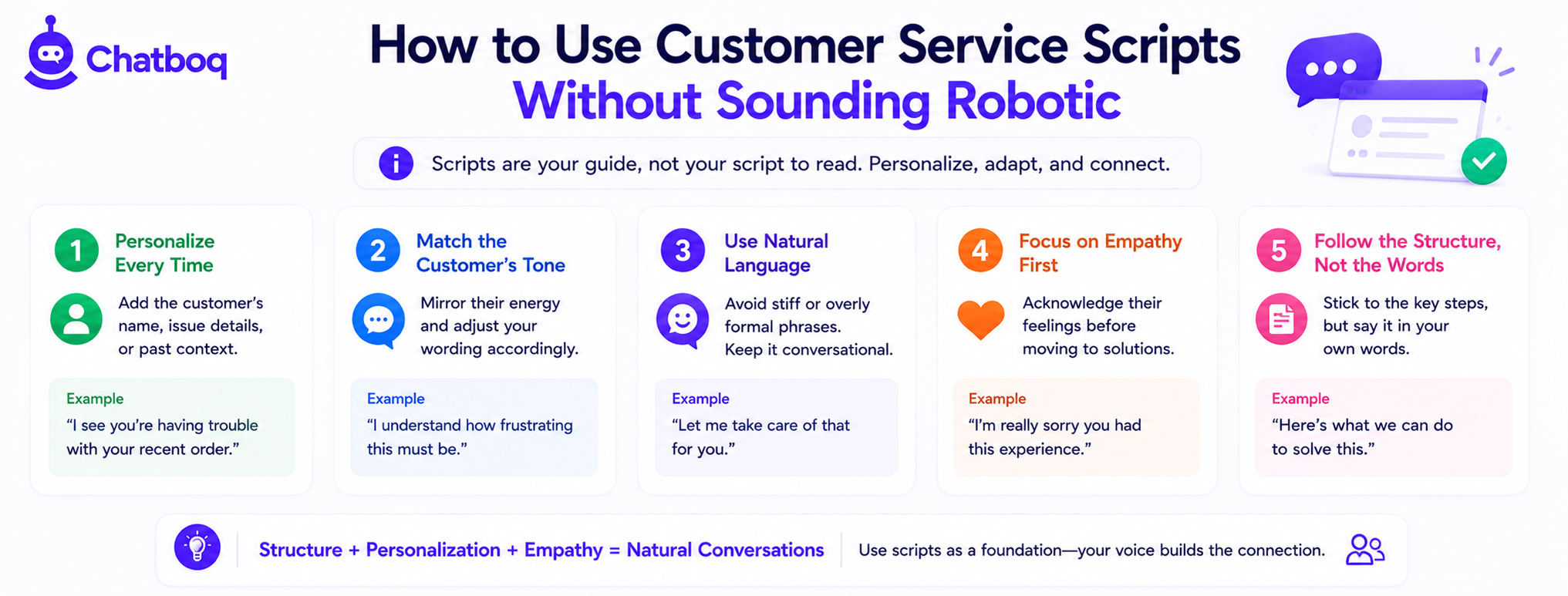 How to Use Customer Service Scripts Without Sounding Robotic