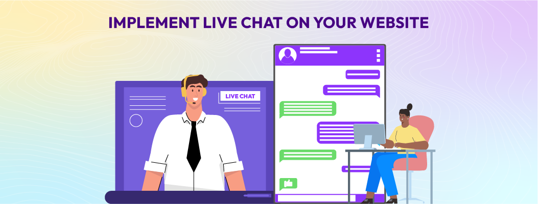 Web developer adding live chat widget code to a website for real-time customer support.