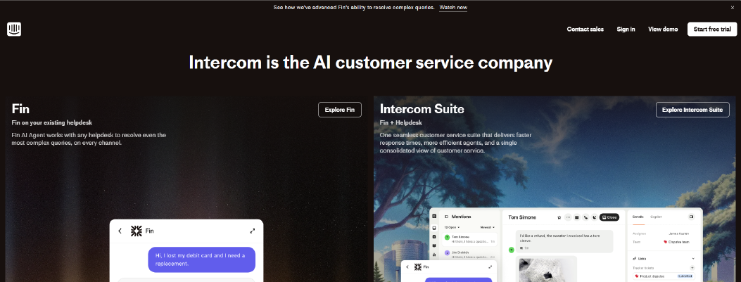 Intercom AI-driven customer messaging platform with automation and in-app support 7. Freshdesk