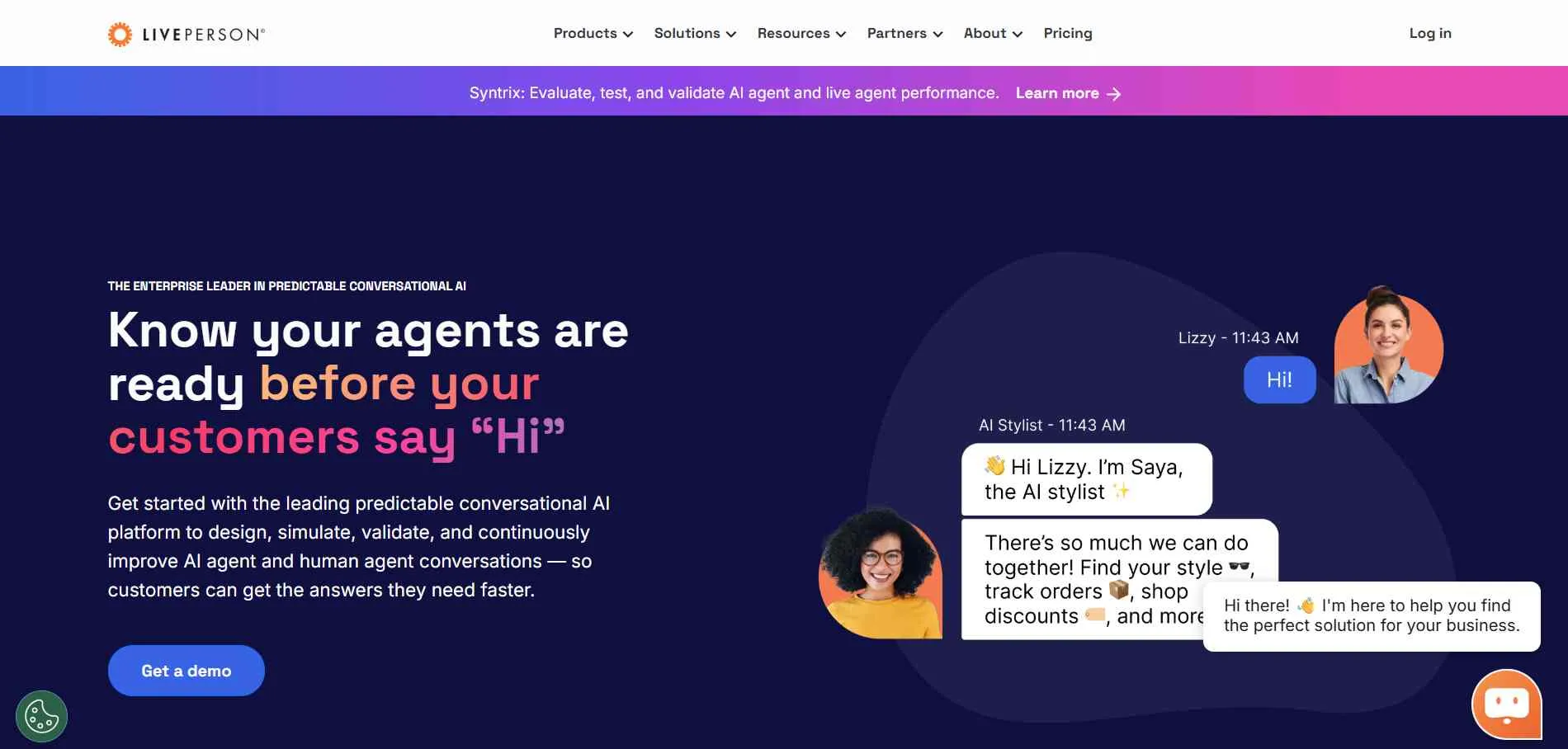 Illustration showing LivePerson AI-powered messaging platform helping businesses engage customers through chat, automation, and conversational AI.