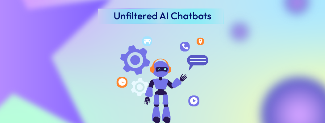 Explanation of Unfiltered AI Chatbot and how it differs from traditional filtered chatbots for creative applications
