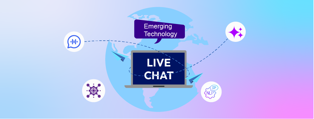 Live Chat Trends 2025: AI-powered chatbots, NLP, multichannel integration, and voice-enabled virtual assistants.