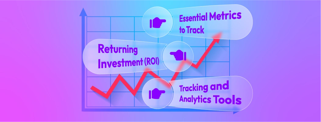 Dashboard showing chatbot performance metrics and ROI improvement in ecommerce