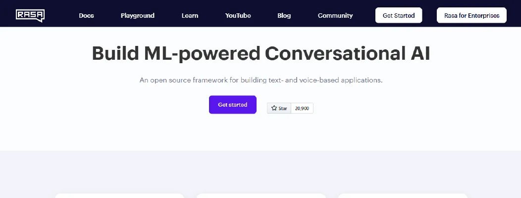 Rasa open-source platform as a Free AI Chatbot API solution