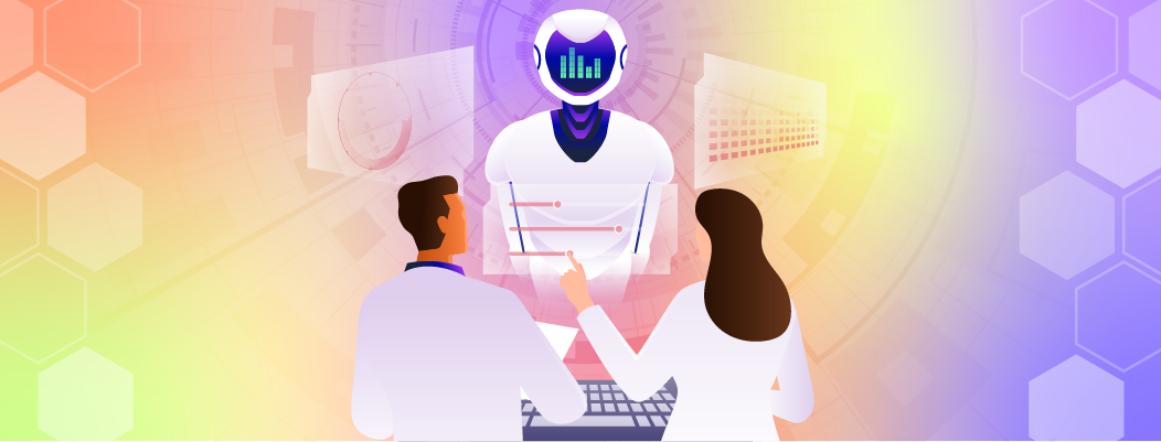 Interface showing real-time AI suggestions and secure data verification to assist support agent responses.