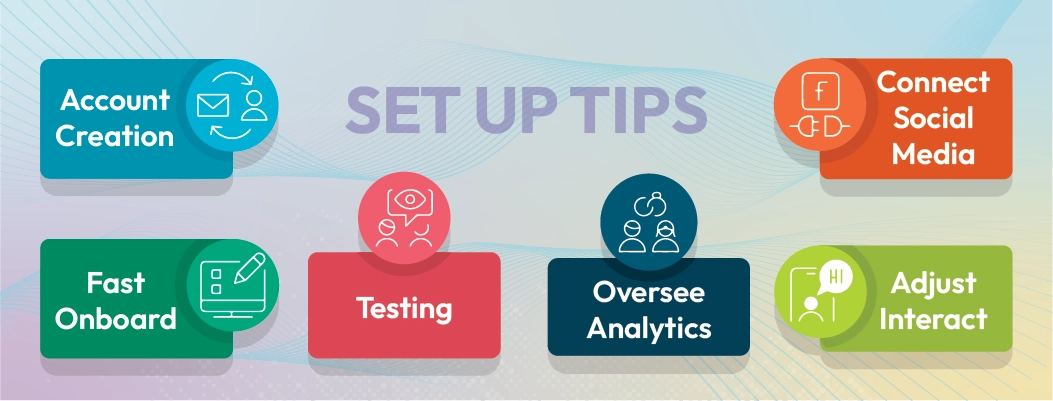 Step-by-step setup tips for implementing free AI chatbots on websites and social media platforms.