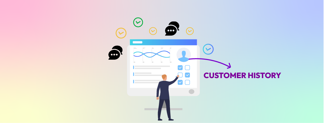 CTA banner encouraging businesses to use Chatboq’s Customer History feature for smarter support decisions