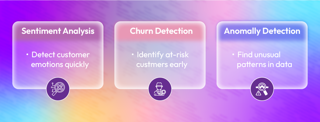 AI-powered sentiment analysis and churn prediction system analyzing customer conversations in real time.