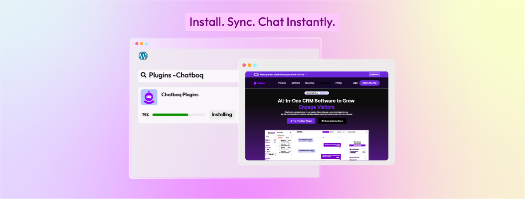 Add a chat button using WordPress plugins for easy integration.