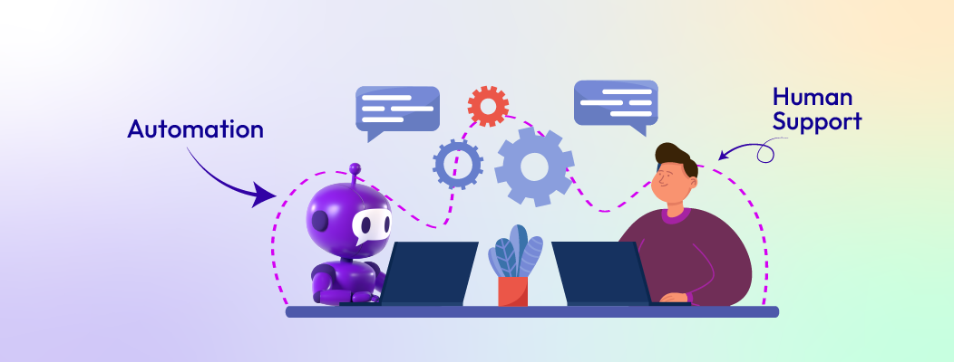 AI-driven customer support automation with Chatboq streamlines routine queries while escalating complex issues to human agents for faster and more personalized service.