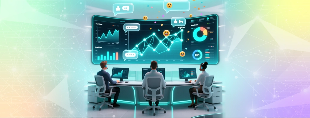 Visualization of Built-In Analytics improving customer support performance and customer satisfaction