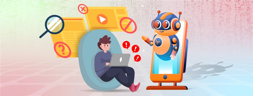 Visual showing concerns about Meta AI chatbot controversy exposing minors to unsafe content