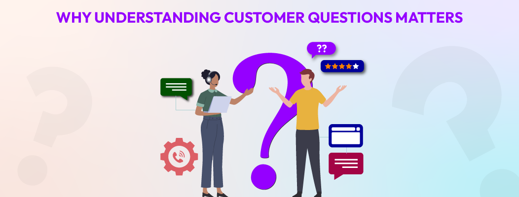 Visual showing a flow of customer inquiries leading to insights that improve sales, reduce cart abandonment, and enhance support.