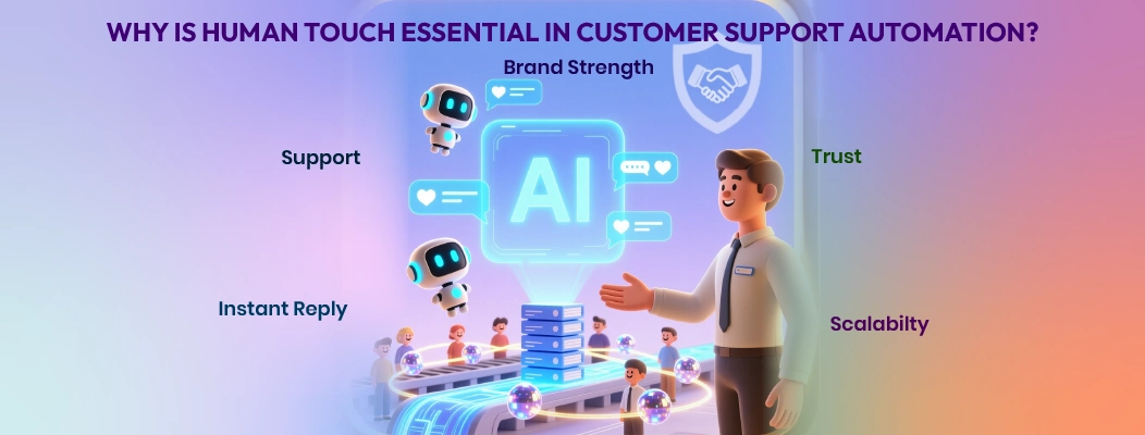 Human touch in customer support automation with Chatboq ensures personalized, empathetic interactions that build customer trust, loyalty, and satisfaction.