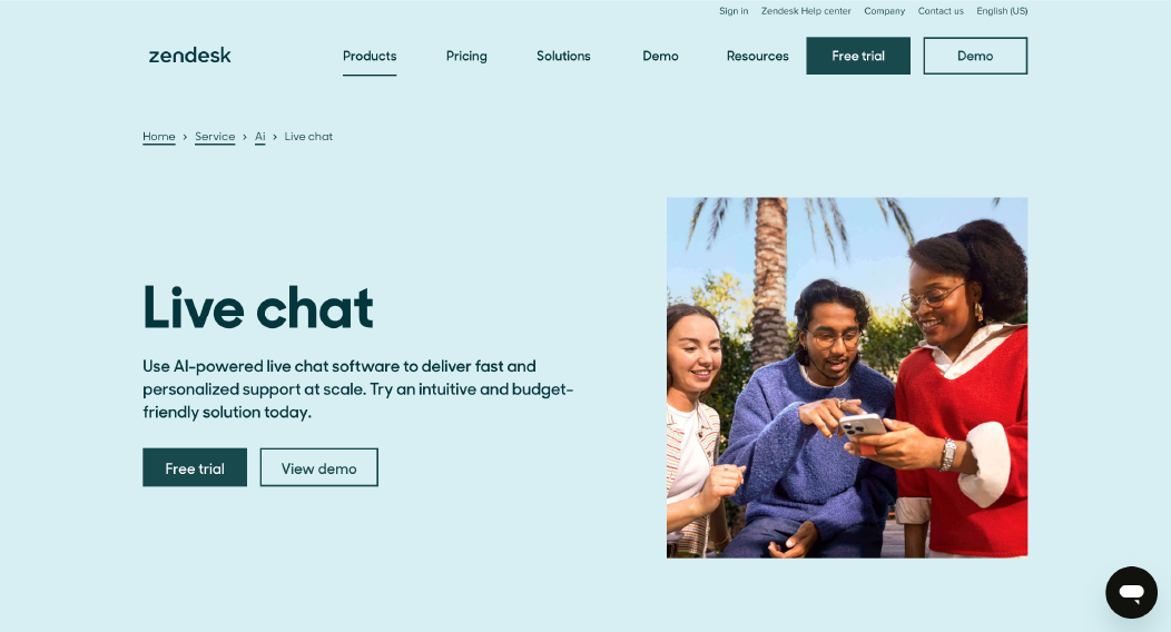 Zendesk chatbot and support analytics dashboard showing cross-channel reporting, escalation trends, and customer satisfaction metrics