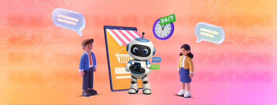 AI chatbot providing real-time responses to customer inquiries to boost sales conversations