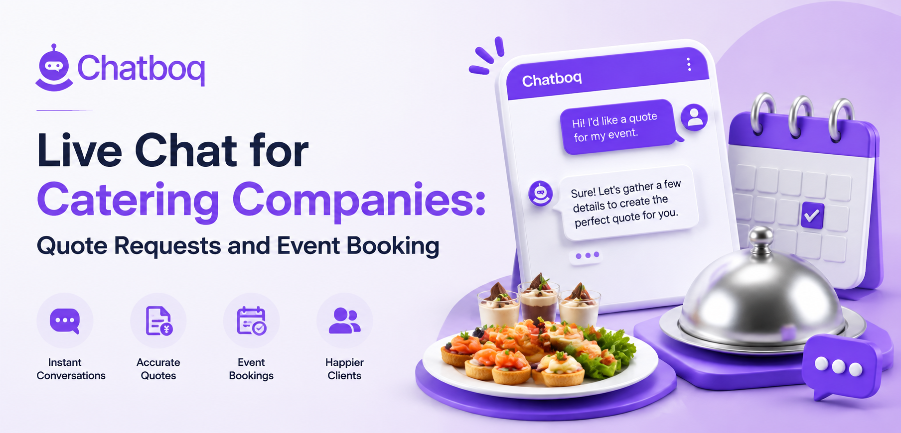 Live Chat for Catering Companies: Quote Requests and Event Booking