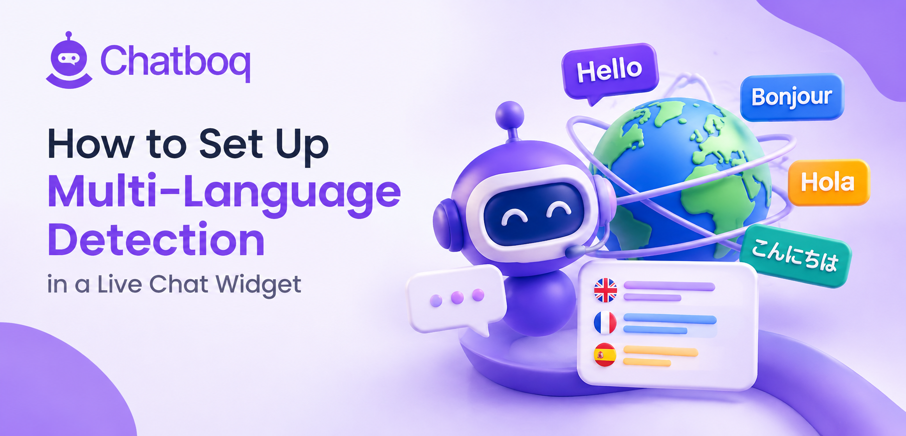 How to Set Up Multi-Language Detection in a Live Chat Widget