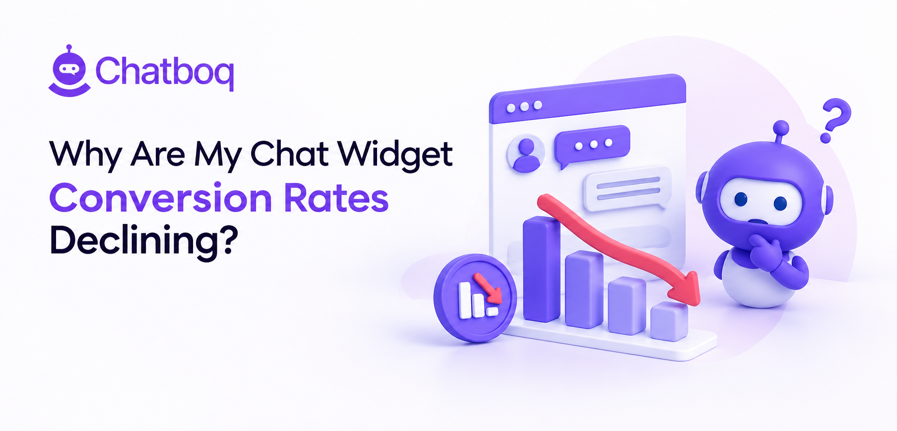 A funnel chart showing where chat engagement declined between stages