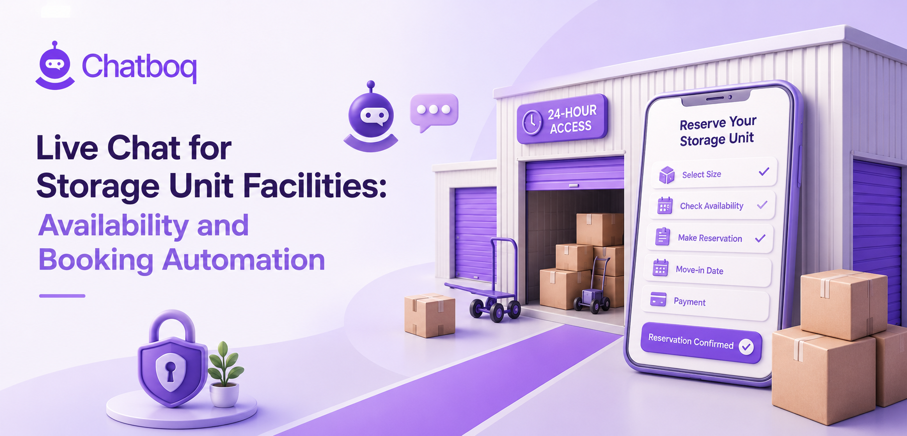 Live Chat for Storage Unit Facilities: Availability and Booking Automation