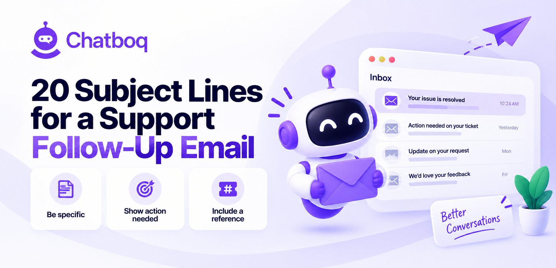 20 Subject Lines for a Support Follow-Up Email