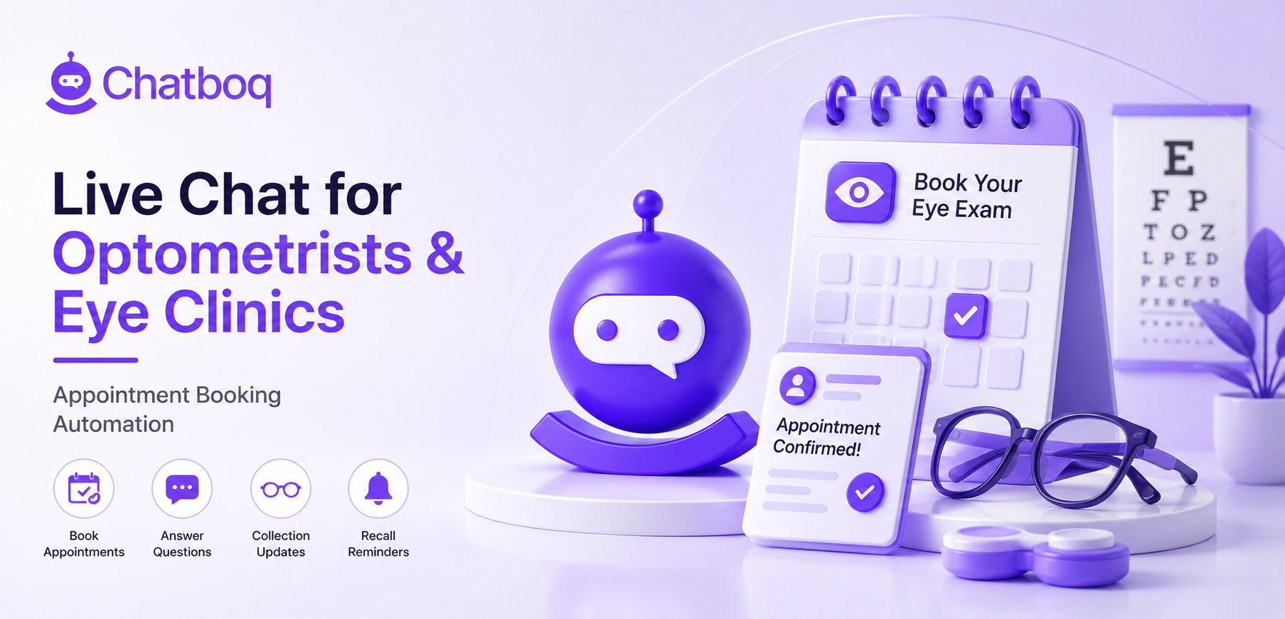 Live Chat for Optometrists and Eye Clinics: Appointment Booking Automation