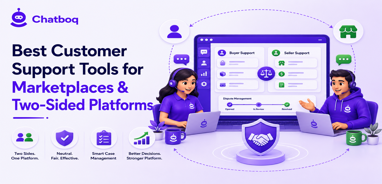 Customer support tools for marketplaces with buyer and seller workflows