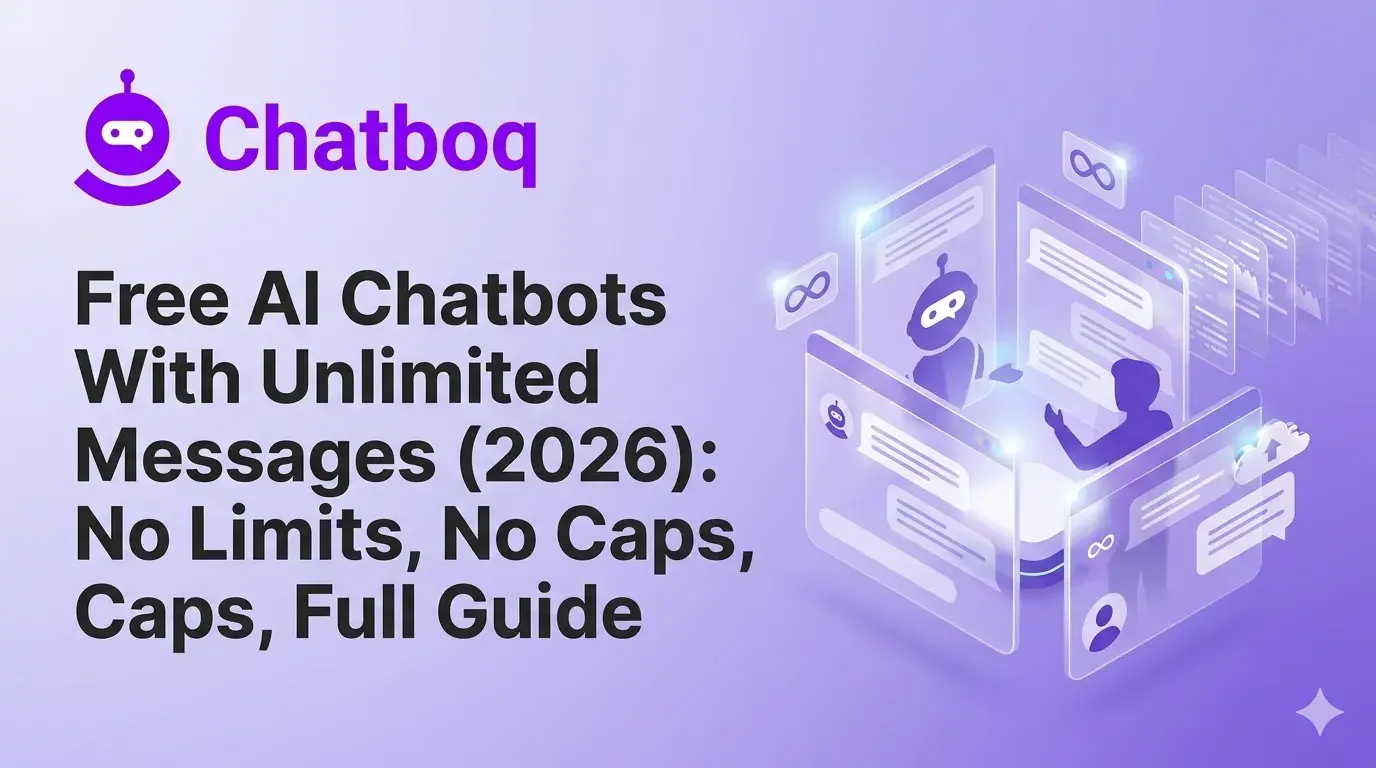 Free AI Chatbots With Unlimited Messages (2026): No Limits, No Caps, Full Guide