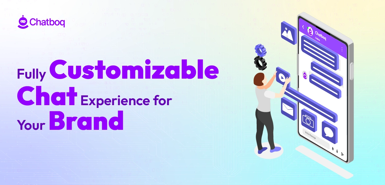 Fully customizable chat widget showcasing brand colors, fonts, and style – Customizable Chat experience for businesses