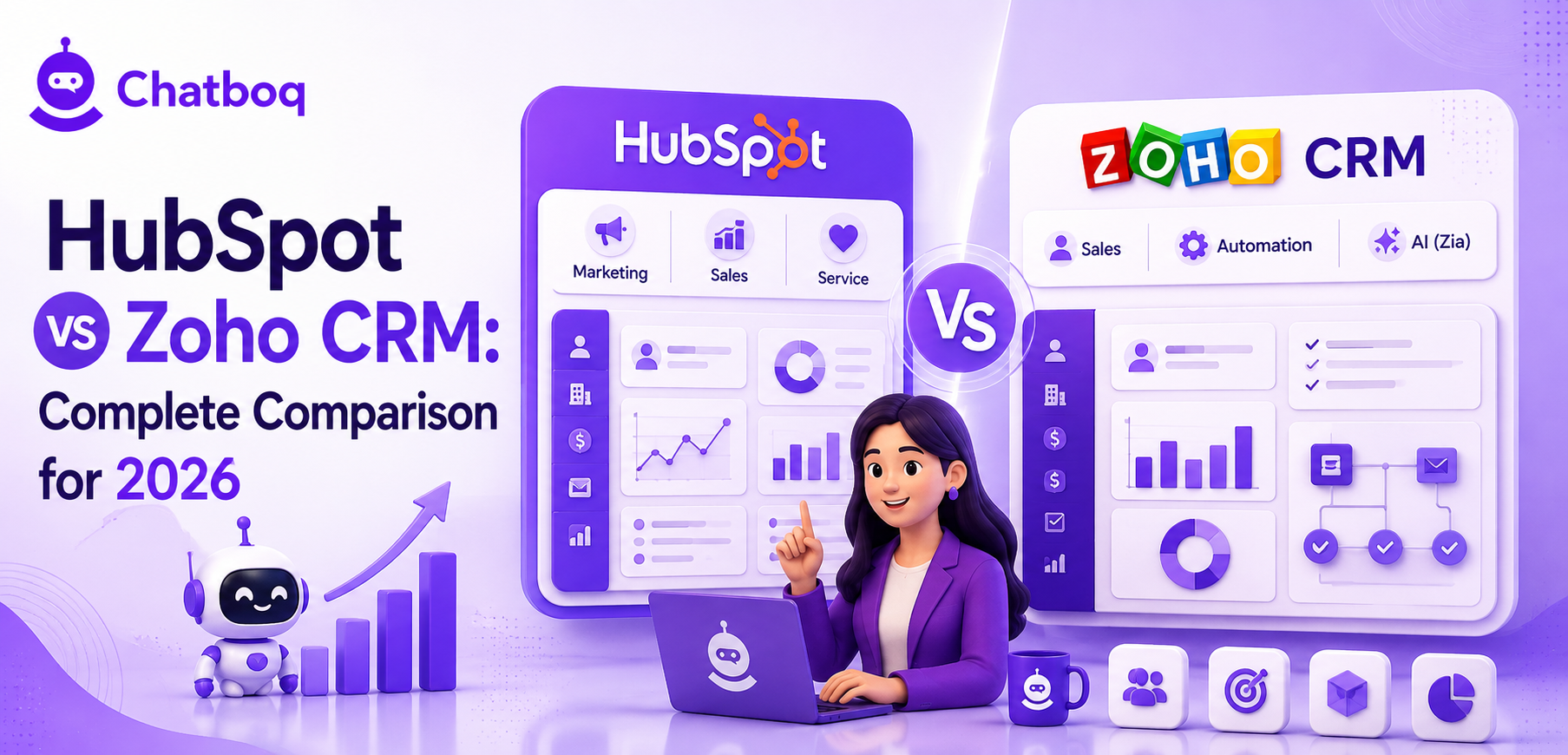 HubSpot vs Zoho CRM: Complete Comparison for 2026