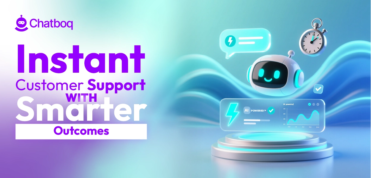 Customers receiving instant customer support through AI-powered chatbot improving response speed and satisfaction