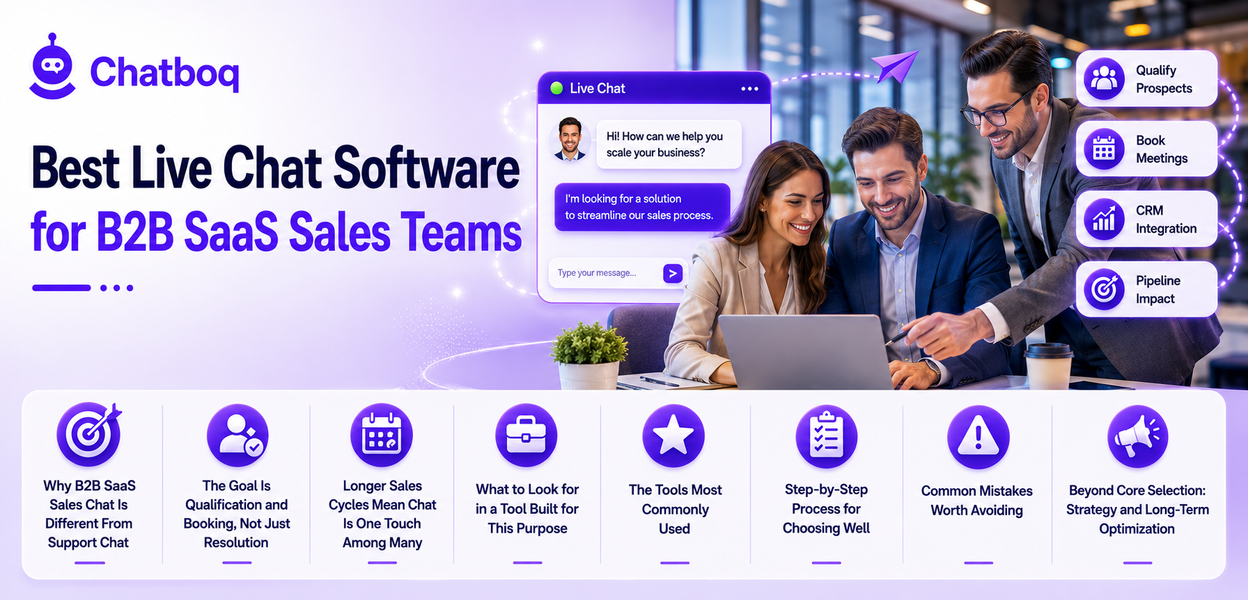 Best Live Chat Software for B2B SaaS Sales Teams