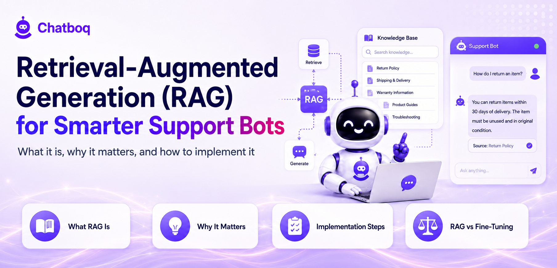 Retrieval-Augmented Generation (RAG) for Smarter Support Bots