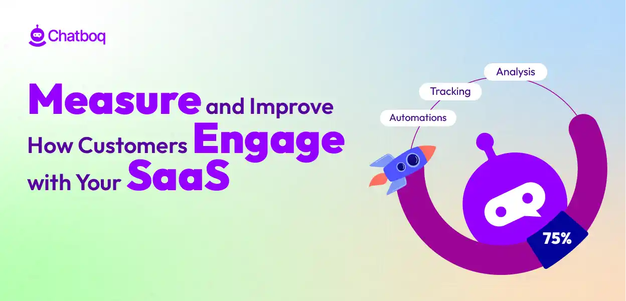 Chatboq tracking user behavior, in-app activity, and engagement insights to improve SaaS retention.