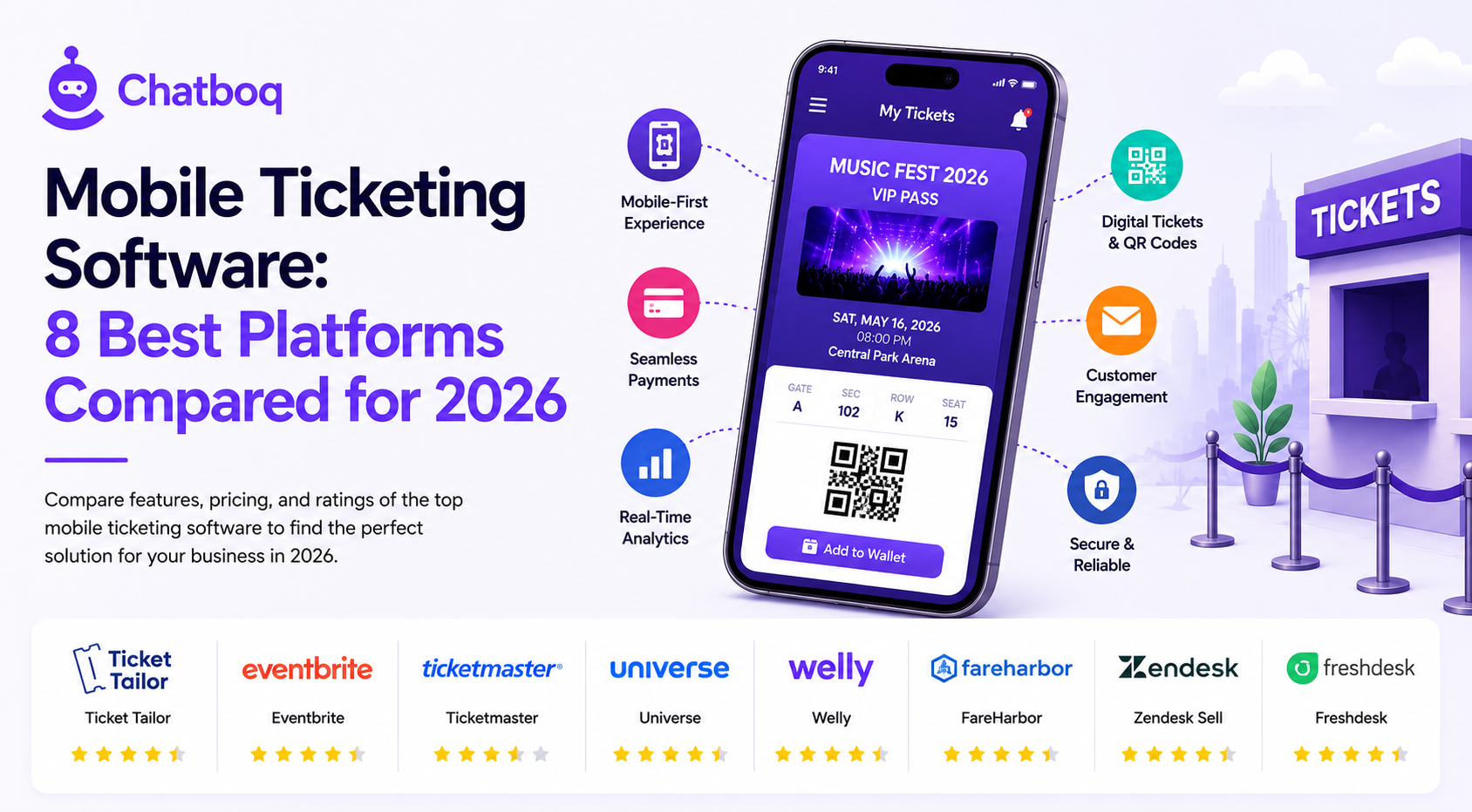 Mobile Ticketing Software: 8 Best Platforms Compared for 2026