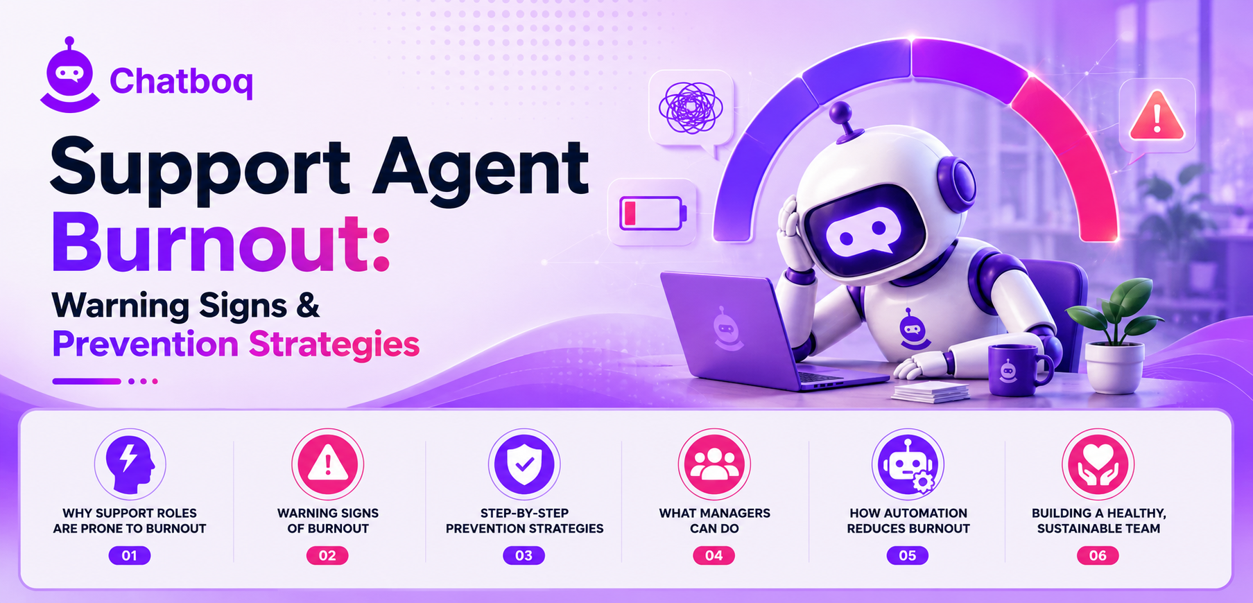 Support agent burnout warning signs and prevention strategies